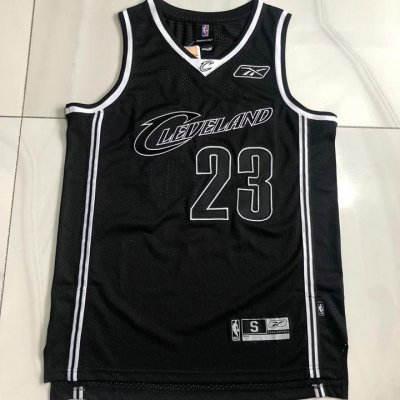 Maillot de Basket #23 James Cleveland Cavaliers authentique Noir